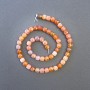 Carnelian Beads Natural Stone Faceted Cubes 7x7mm, 39cm ± on Thread