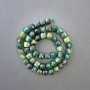 Assorted Beads of Natural Stone, Faceted Cube Beads, 7.5×7.5 mm, diameter 7.5×7.5 mm, 39 in (±) on a thread