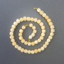 Citrine Beads - Garnet-cut natural stone cube beads, diameter 7x7mm ±, thread length 39cm ±
