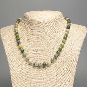 Australian Jadeite Bead Necklace (artificial acrylic) smooth beads, diameter 8.5mm, length 49cm