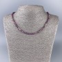 Tourmaline Necklace, natural gemstone, faceted cube beads, 4x4mm diameter, length about 50 cm