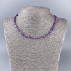Phosphosiderite Bead Necklace, faceted cube natural stone, diameter 4x4mm ±, length 50cm ±
