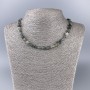 Rutilated Quartz Necklace, Natural Stone Faceted Beads, 6x8mm approx., length 51cm