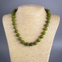 Necklace Jadeite (synthetic acrylic) smooth bead, 12mm diameter, length 49cm