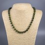 Necklace Jadeite (imitation acrylic) smooth round beads, diameter 8.5mm±, length 50cm±
