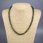 Necklace Jadeite-like (acrylic) smooth beads, diameter 6.5mm ±, length 50cm