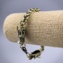 Chain Bracelet "Dragon" in gold-tone metal 10.5x30mm, thickness 8mm, length 21 cm +