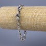 Chain Bracelet "Misha" silver metal 30.5×10 mm, thickness 7 mm, length 22 cm +