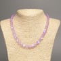 Opal Glass Beads Purple Matte Chameleon Smooth Sphere, diameter 8mm±, length 49cm±