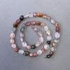 Rutilated Quartz Hairy Quartz Beads natural stone faceted, diameter 7×9mm±, length 40cm±