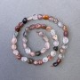 Rutilated Quartz Hairy Quartz Beads natural stone faceted, diameter 7×9mm±, length 40cm±