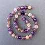 Assorted Natural Stone Beads Smooth Round 10mm Diameter, 39cm+ Length