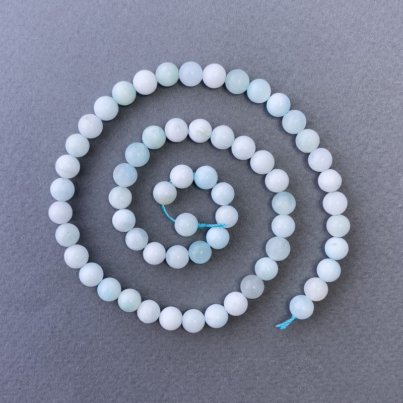 Hemimorphite Beads Natural Stone Smooth Round Beads 6.5 mm ±, Length 39 cm ±