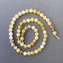 Yellow Opal Beads natural stone smooth round bead, diameter 6.5mm±, length 39cm±
