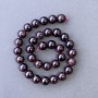Garnet Beads Natural Stone Smooth Sphere, diameter 10mm±, length 39cm+