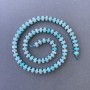 Amazonite Beads natural stone disc on thread, diameter 6×3 mm±, length 40 cm± with 3×2 mm beads±