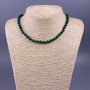 Malachite Beads (raw) Smooth Round Beads 6mm Ø, 48cm length +/-