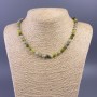 Necklace Beads Ophite (artificial acrylic) smooth ball, diameter 6.5mm, length 51cm