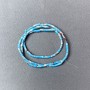 Turquoise Variscite Beads (press-cut) 2x4mm, 38cm length on thread