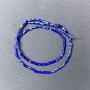 Variscite Beads Blue (raw cut) 2x4mm, 38cm string on thread