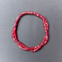 Red Variscite Beads (faceted) rondelle, 4.5×2.5 mm, 38 cm length on thread