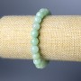 Amazonite Bracelet Natural Stone Smooth Bead, 8.5mm diameter ±, 18cm length (stretch)