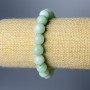 Amazonite Bracelet Natural Stone Smooth Bead, diameter 10.5mm±, length 18cm (stretched)