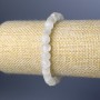 Bracelet Mountain Crystal Natural Stone Faceted Cube Beads, 7.5mm diameter, 18cm length (stretch)