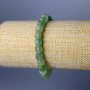 Bracelet Jade Natural Stone Chunk Cut Cube, diameter 7mm±, length 18cm (elastic)