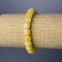 Bracelet Citrine Natural Stone Cut Cube, diameter 9mm+-, length 18cm (stretch)
