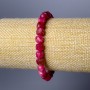 Bracelet Turquoise? Wait: Turmaline natural stone faceted cube, diameter 5mm±, length 18cm (stretch)