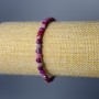 Bracelet, Natural Tourmaline, Faceted Cube Beads, 4 mm diameter ±, 18 cm length (stretch)
