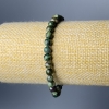 Lepidolite Green Bracelet with Smooth Round Beads 6mm, Stretch Length 18cm
