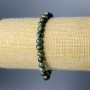 Lepidolite Green Bracelet with Smooth Round Beads 6mm, Stretch Length 18cm