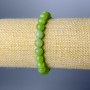Bracelet Natural Jade Smooth Round Beads 8.5 mm, stretch length 18 cm