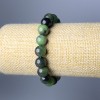 Zoisite Bracelet with Natural Stone, Smooth Beads, 10.5 mm diameter, length 18 cm (stretch)