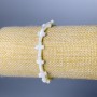 Bracelet Mother-of-P pearl Cross, diameter 8x13x3mm±, length 18 cm (stretch)