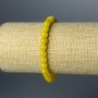 Citrine Bead Bracelet, smooth round beads 6.5 mm, stretch, length 18 cm