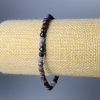 Sapphire Bracelet, Natural Stone, Faceted Cube, 4.5 mm diameter, 18 cm length (stretch)