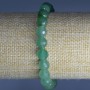 Bracelet Natural Jade, faceted ball beads diameter 8mm±, length 18cm (stretch)