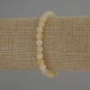 Bracelet Citrine Natural Stone Faceted Sphere, diameter 6mm±, length 18cm (stretch)