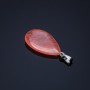 Chalcedony Drop Pendant, 2.5x1.7cm (+/-)