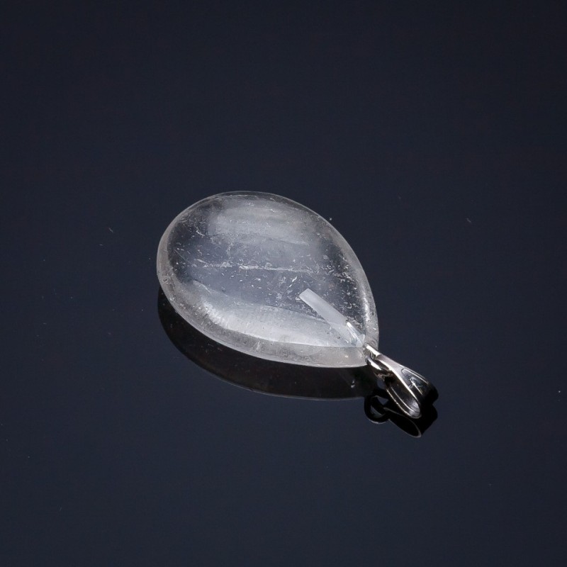 Rock Crystal Drop Pendant, 2.5x1.7cm (+/-)
