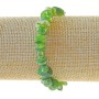 Bracelet Jadeite natural stone chips, diameter 9x3mm,+-, length 18cm+- (stretch)