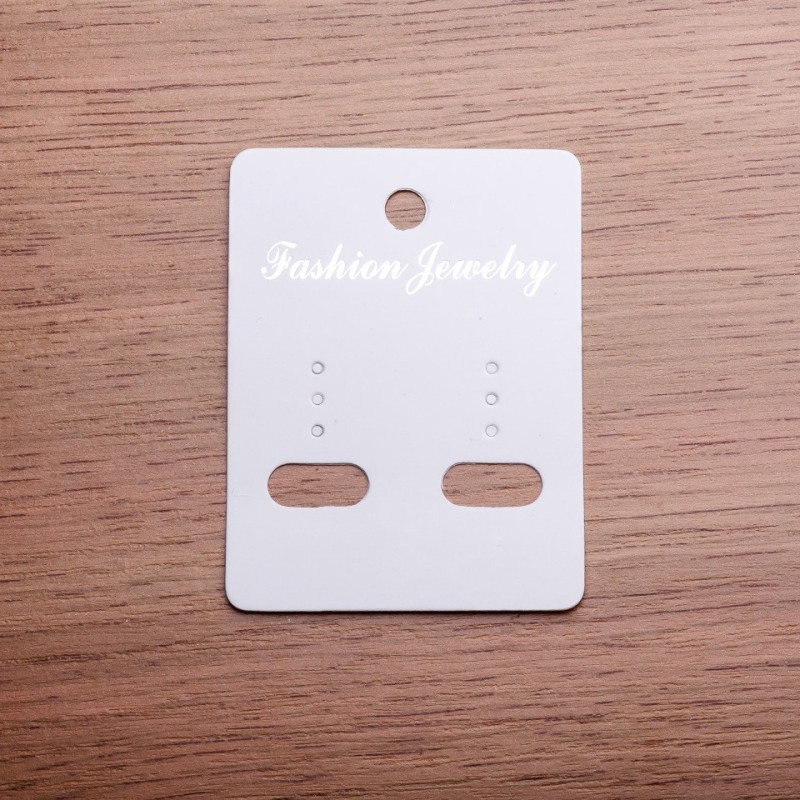 Display card for earrings 6x5 cm cardboard 100 pcs