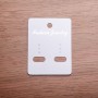 Display card for earrings 6x5 cm cardboard 100 pcs