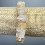 Bracelet Citrine Natural Stone Graduated Rondelle, 11x7mm diameter +-, length 18cm+- (stretch)