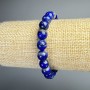 Lapis Lazuli Bracelet with Natural Stone, smooth rounds, diameter 8.5mm±, length 18cm± (stretch)