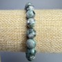 Lepidolite Bracelet, Natural Stone, Faceted Round Beads 8.5mm ±, Length 18cm ± (Stretch)