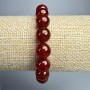 Carnelian Bracelet with Natural Stone Round Beads, 10mm diameter, 18cm length (stretch)